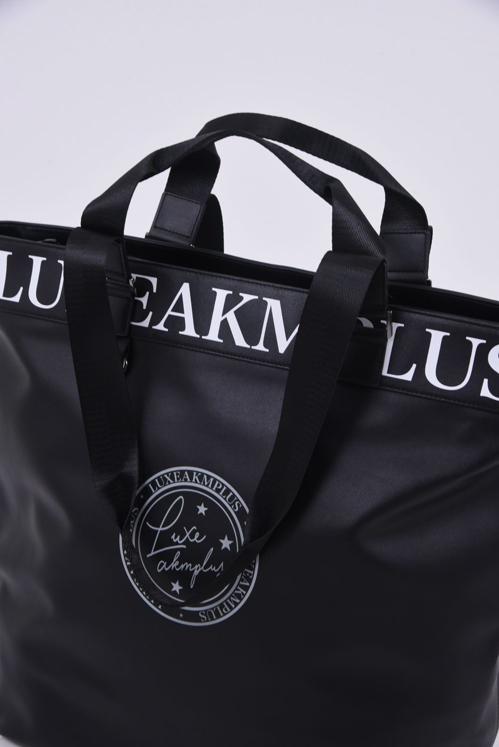 【プレゼント好適品】 GOLF BIG BAG / サークルロゴ トートバッグ ブラック