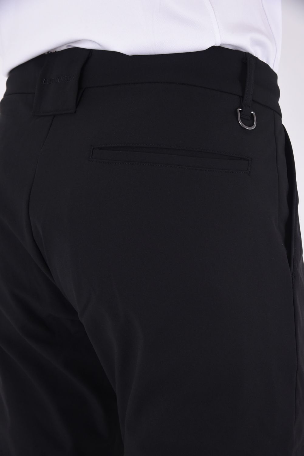 WINDPROOF LOGO SLACKS  / サイドロゴ 裏起毛スラックス ブラック