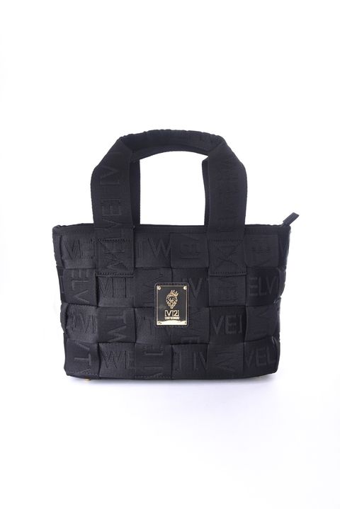 WOVEN BAG / イントレチャートスタイル カートバッグ (ブラック)