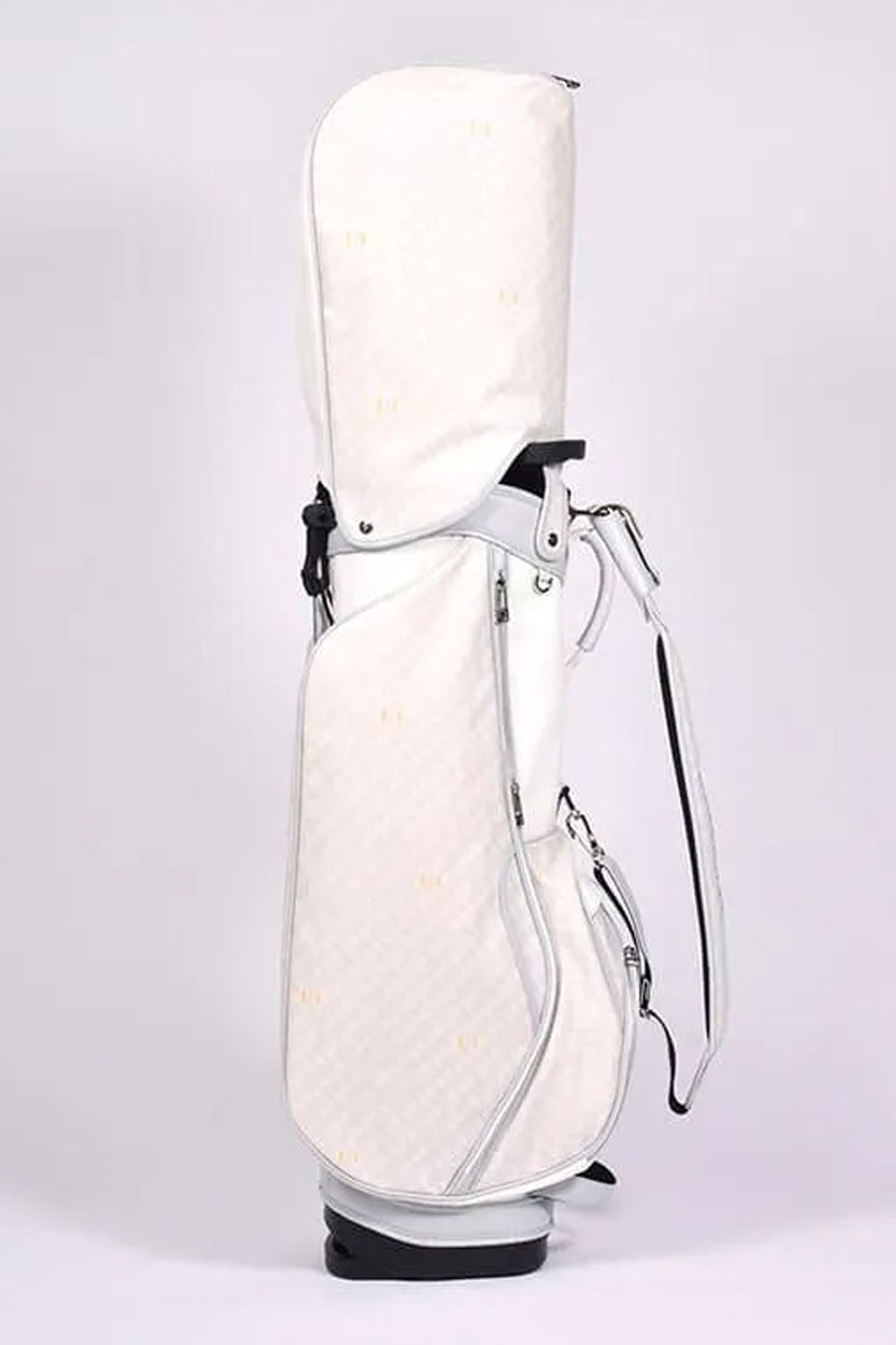 【26SS】【銀行振込・代金引換不可】【返品・交換不可】 PAVO (パーヴォー) / ブランドオリジナルテキスタイル スタンドキャディバッグ (モノホワイト)*