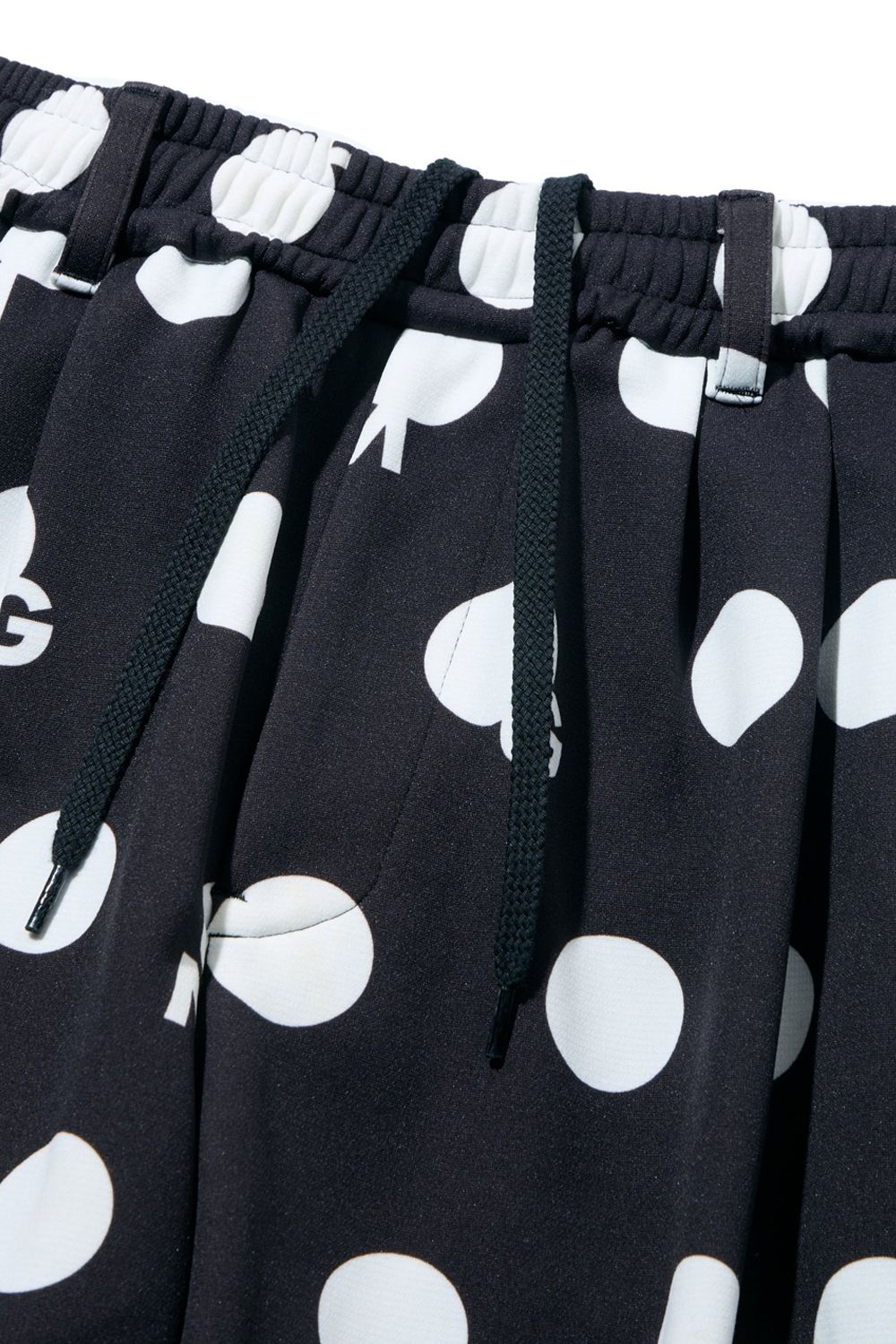【26AW】 ORIGINAL PRINT DOT PANT / ドット柄プリント テーパードパンツ (ブラック)