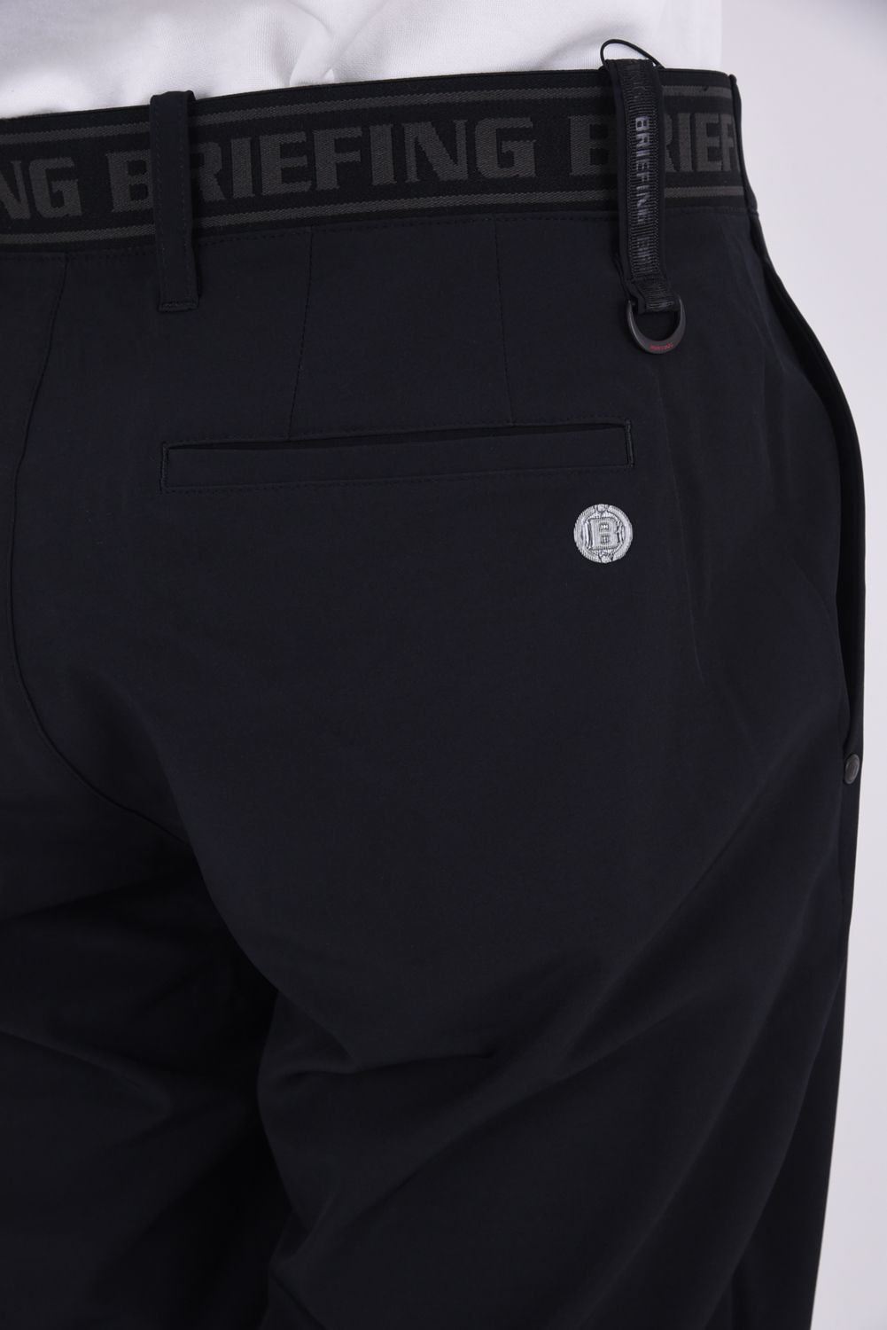 【26SS】 MEN'S COOLCORE LOGO ELASTIC PANTS / クールコア ウエストゴムベルト ロングパンツ (ブラック)