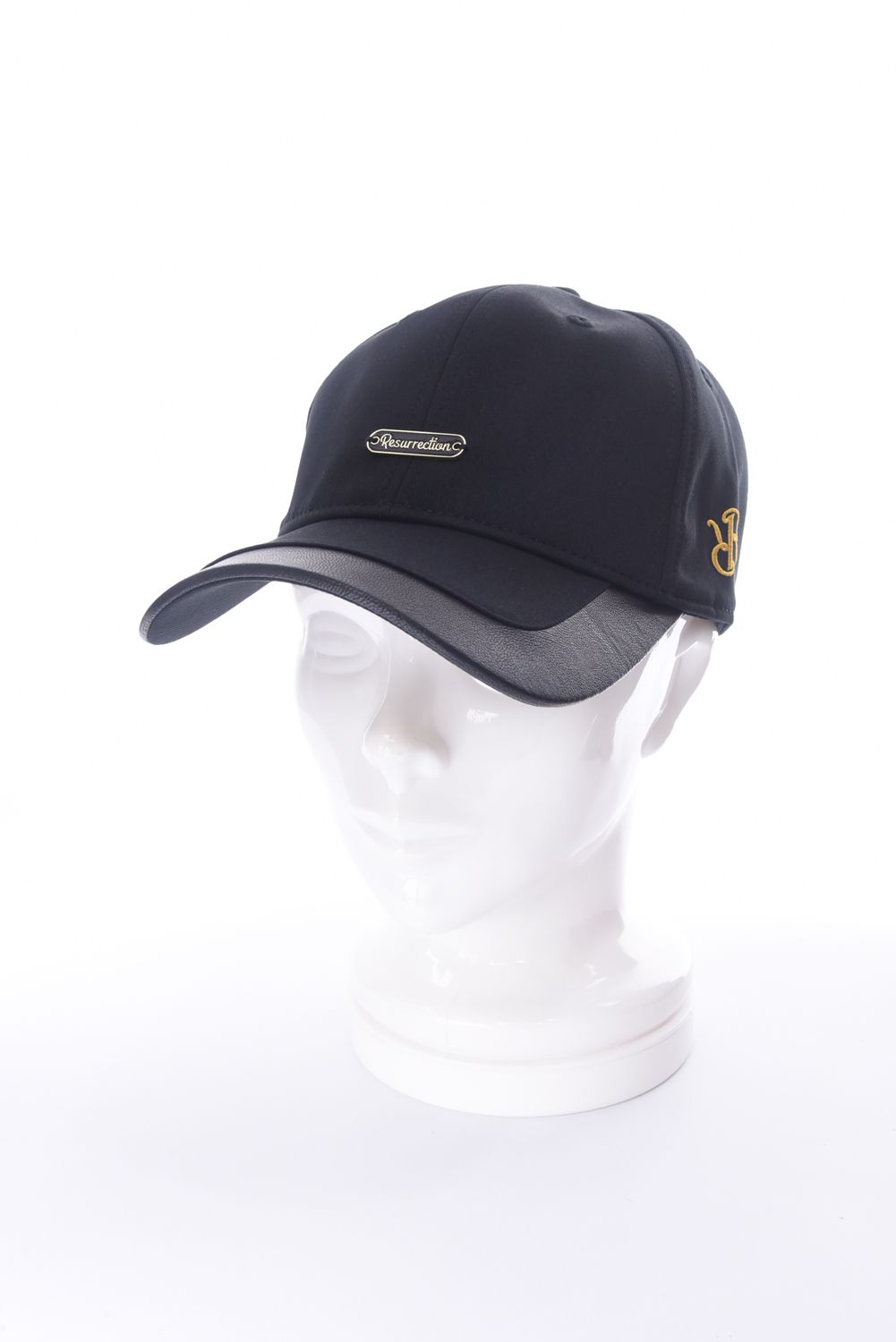 HYBRID 2TONE CAP / 異素材切り替え ツートーンキャップ (ブラック)