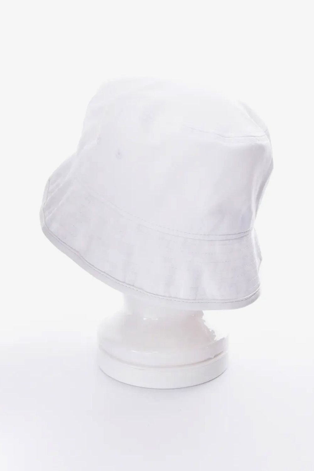 【26SS】 SYNTHETIC LEATHER BRIM BUCKET HAT / シンセティックレザーブリム バケットハット (ホワイト)