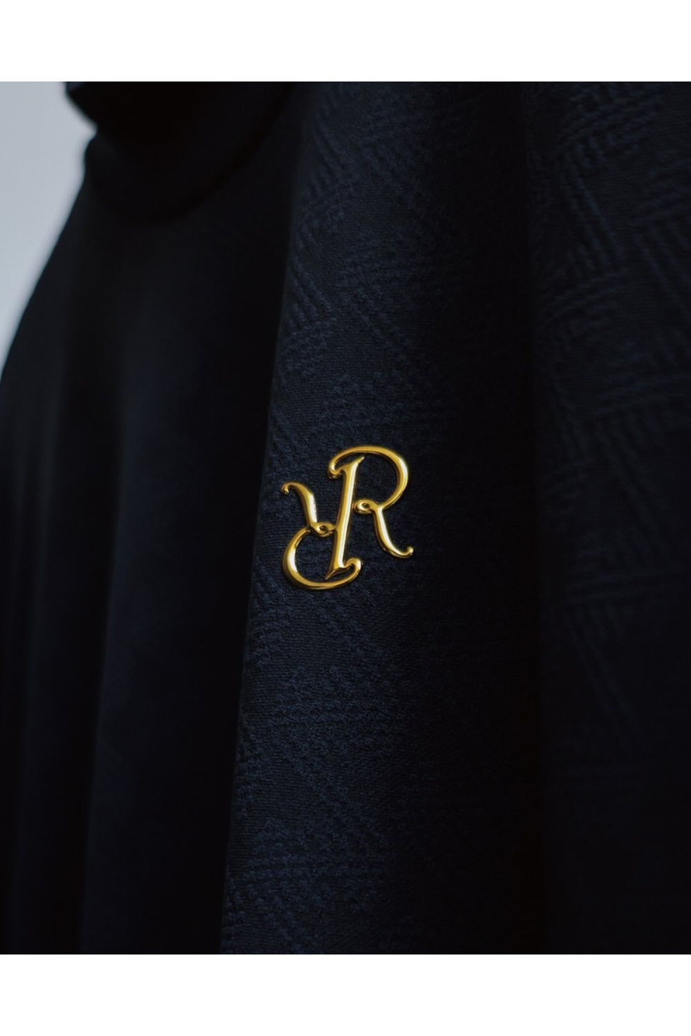 【26AW】 MENS GM JACQUARD MOCK NECK / ジャガード モックネックTシャツ (ブラック）*