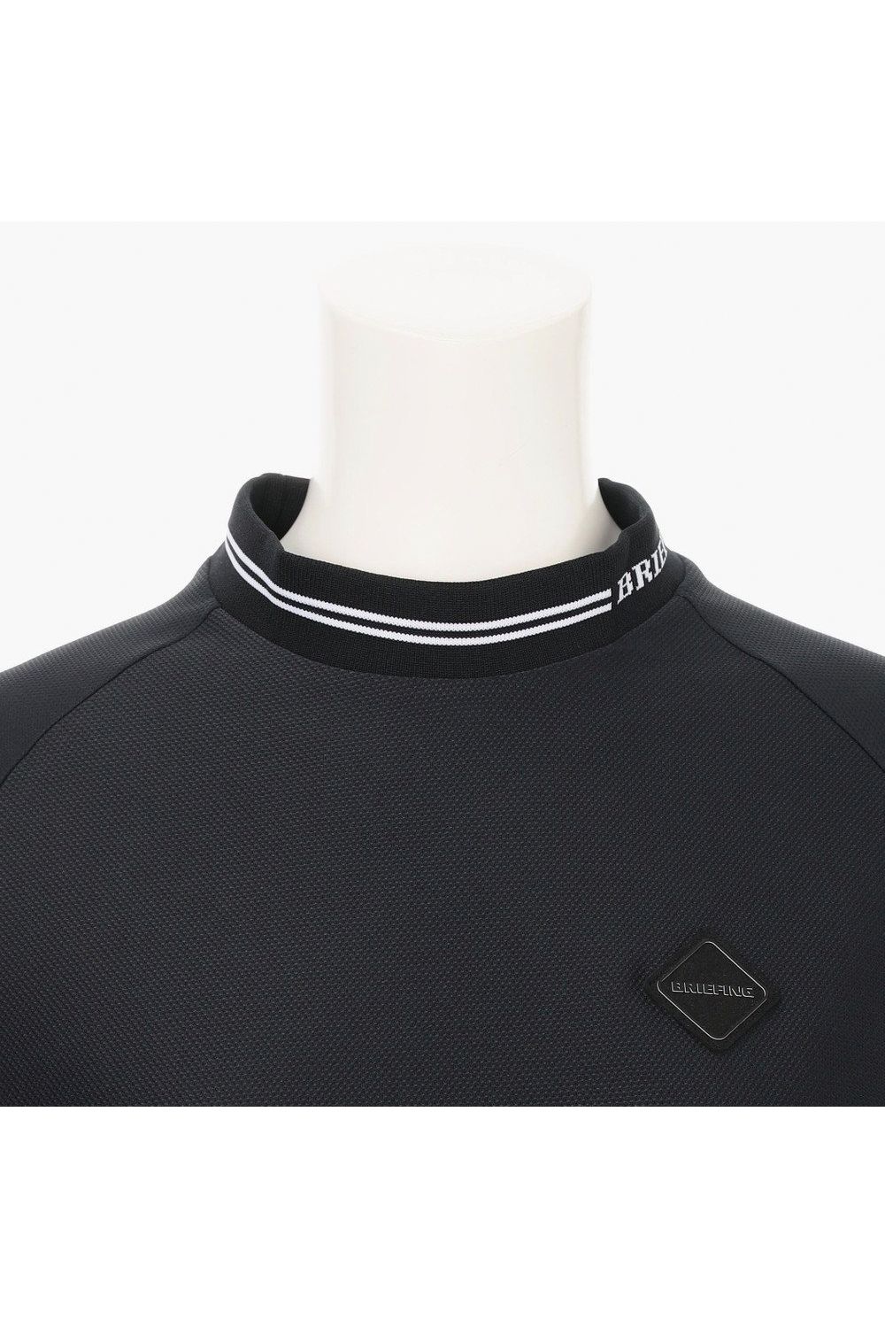 【26SS】【レディース】 WS MESH MINI LINE LS HIGHNECK RF / メッシュ素材 ロングスリーブ モックネックTシャツ (ブラック)