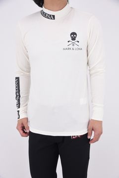 【2024AW 木村拓哉さん着用 VOL.3】 ICON MICRO FLEECE INNER / マイクロフリース素材 ブランドロゴ モックネックインナー (ホワイト)