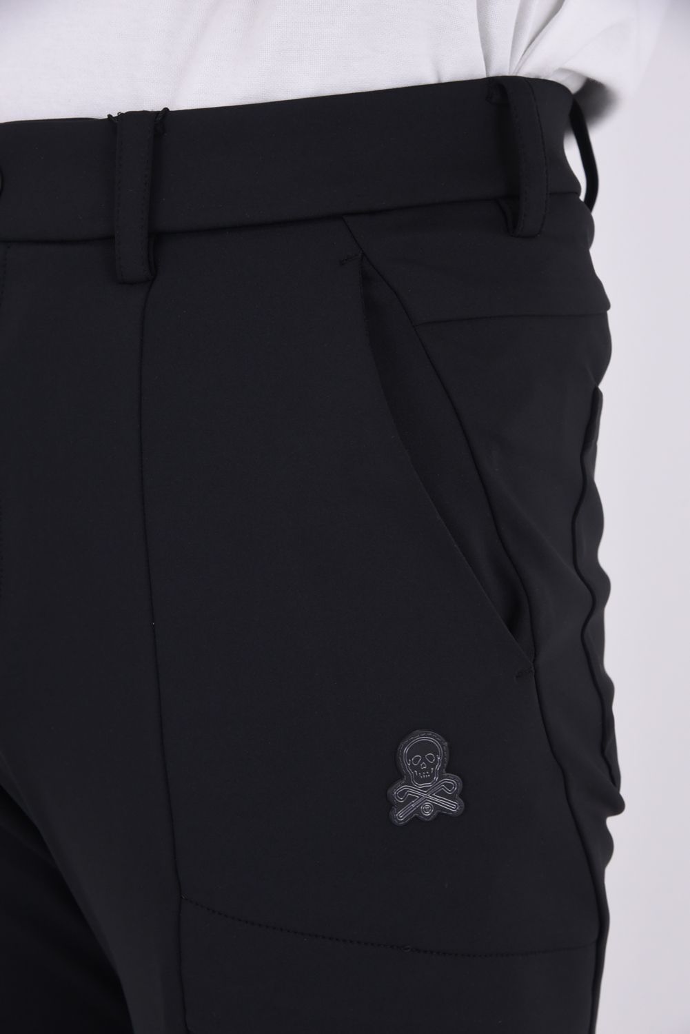 【26SS】【T-LINE】 CONTOUR FLEX CARGO JOGGER / モノトーン ポリエステルトリコット カーゴライクジョガーパンツ (ブラック)