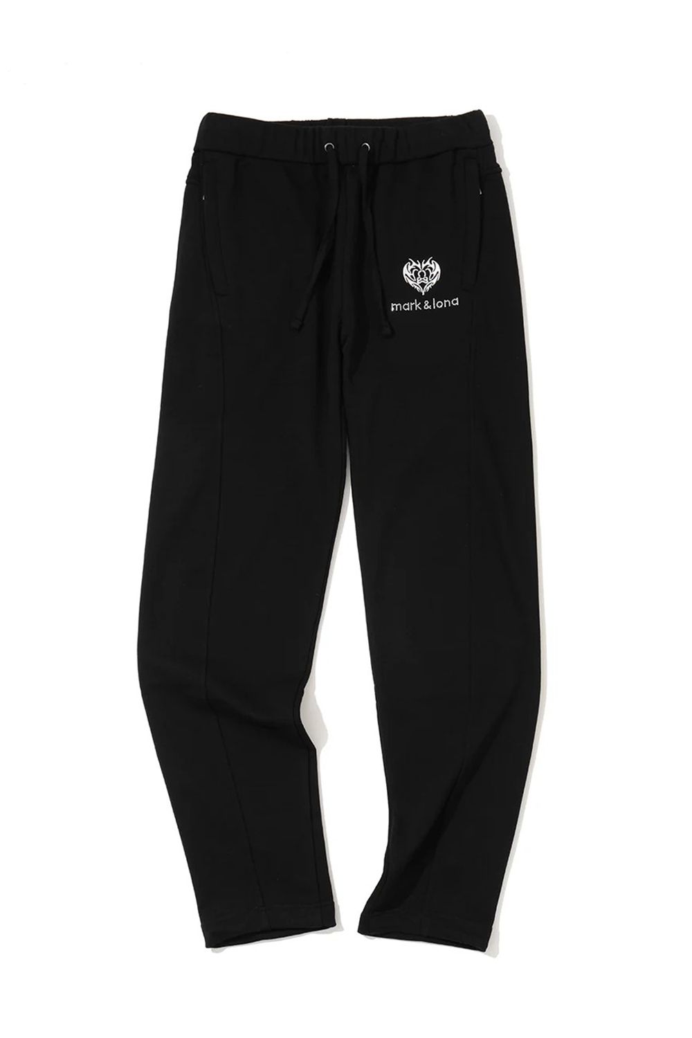 【2026AW KARINAさん着用】【レディース】 ELYSIA CONTOURED LOUNGE PANTS / ブランドロゴ オーバーサイズ スウェットパンツ (ブラック)