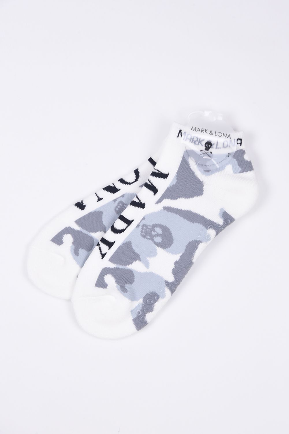 【26SS】 GAUGE CAMO ESSENTIAL LOW SOCKS / オリジナルカモジャカード ブランドロゴ スニーカー丈 ローソックス (ホワイト)