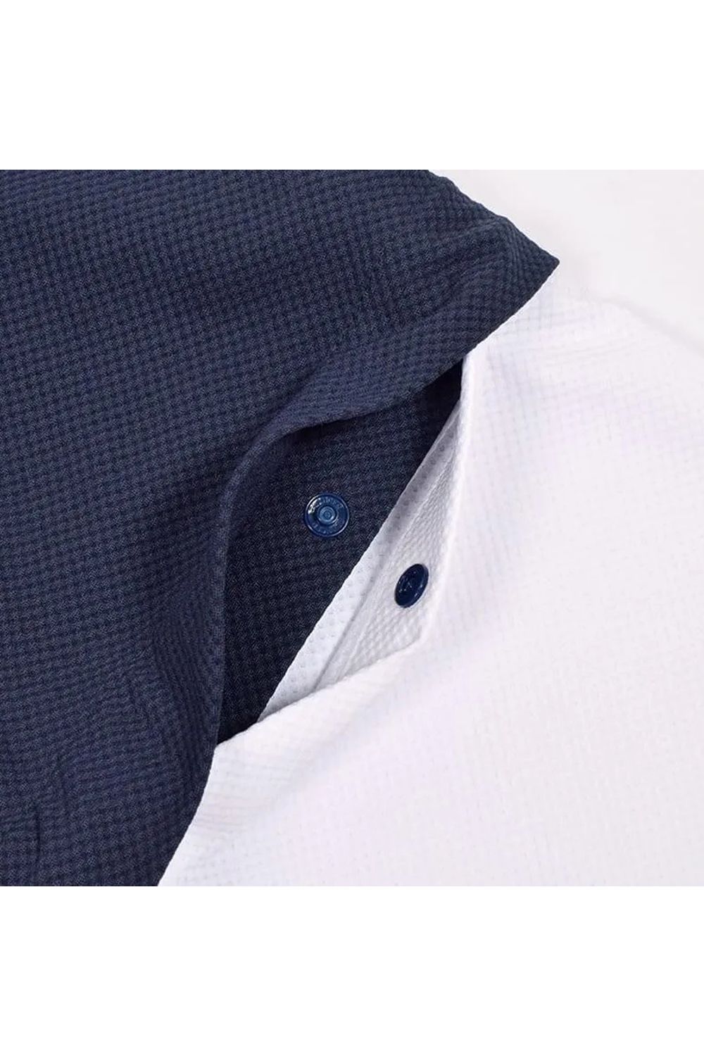 【26AW】 MENS DETACHABLE HALF ZIP SHIRT / ワッフル生地 スリーブデタッチャブル 2WAYハーフジップシャツ (ネイビー)*