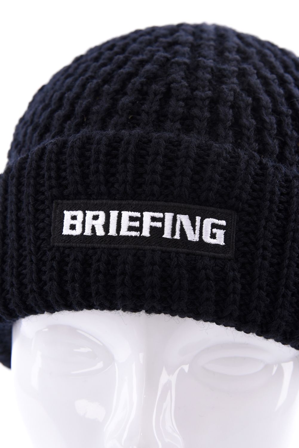 【26AW】 MEN’S WR WOOL KNIT BEANIE / ブランドロゴパッチ リブ編みニットビーニー (ブラック)