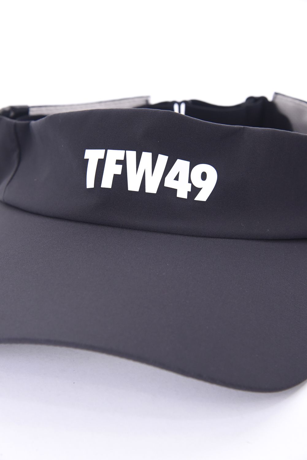 TAFFETA SUN VISOR / ブランドロゴ サンバイザー (チャコール)