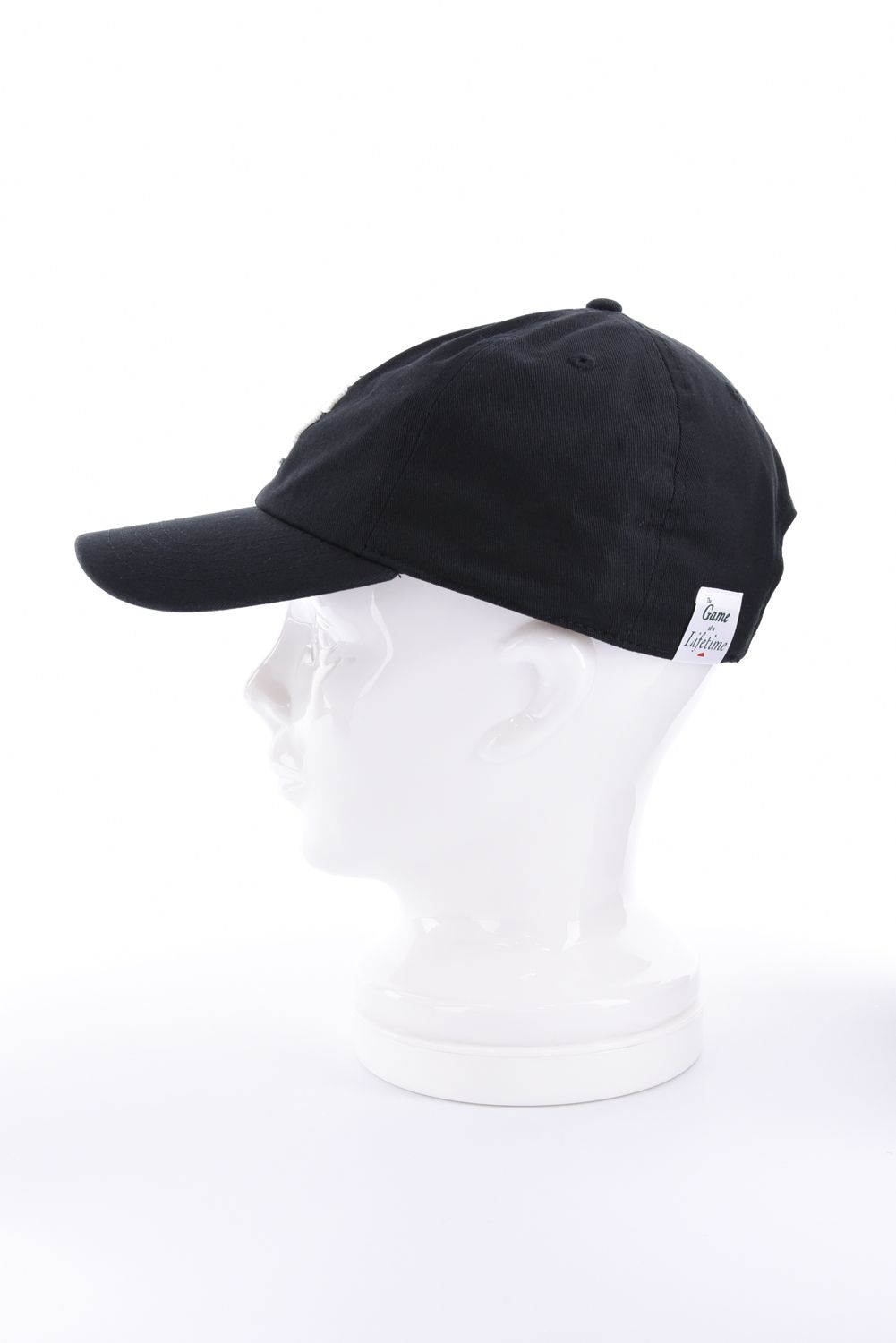 【26AW】 6 Panel Cap（SPK monogram） / 3Dロゴ刺繍 キャップ (ブラック)