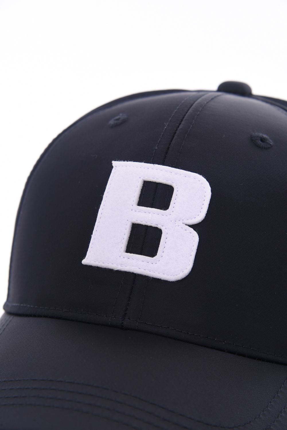 MENS TWILL INITIAL CAP / イニシャル ワッペン キャップ (ブラック)