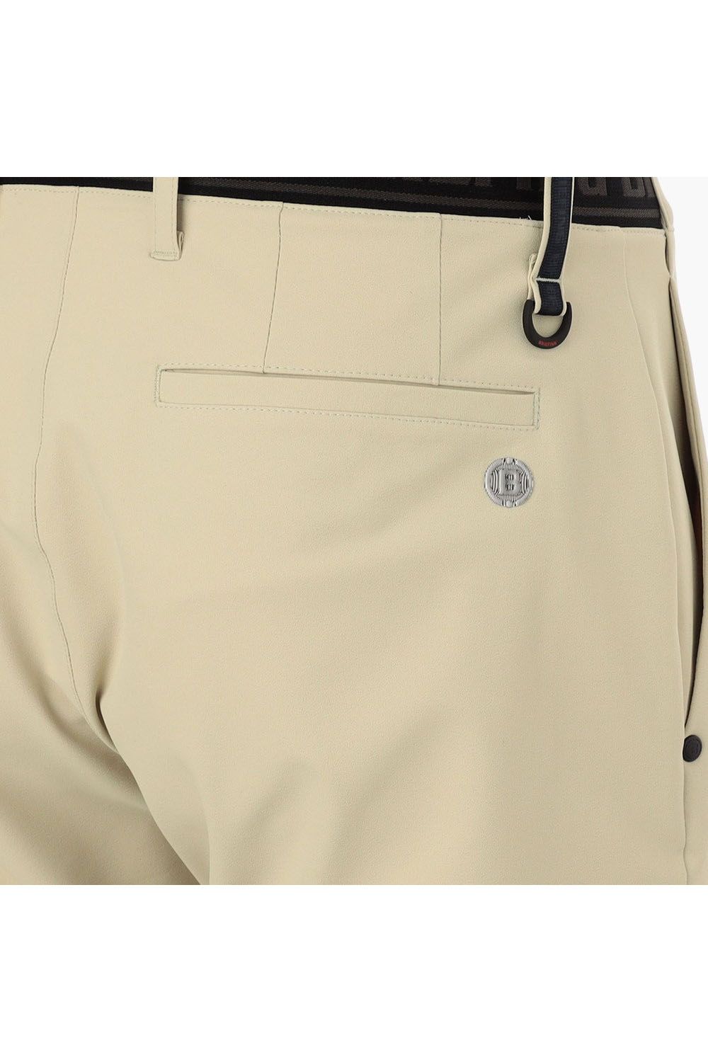 【25SS】 MEN’S LOGO ELASTIC SUMMER PANTS / ロゴ ゴムベルト パンツ (ベージュ)