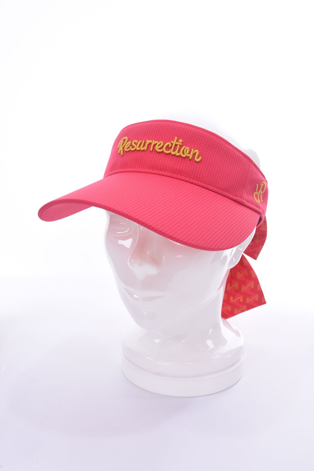 【新品】レザレクション　サンバイザー　ピンク 新品】レザレクションサンバイザーピンク
