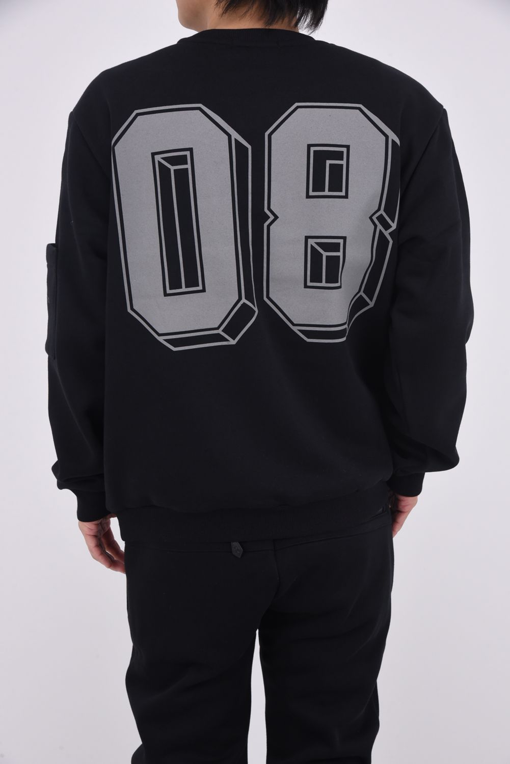 【2025AW】 PULLOVER / 裏フリース スウェット素材 ブランクスカル刺繍 プルオーバー (ブラック)