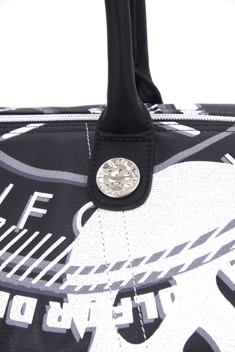 【26SS】 ATLAS CONVERTIBLE BOSTON BAG / アイアンスカル シンセティックレザー 2WAYボストンバッグ (ブラック)