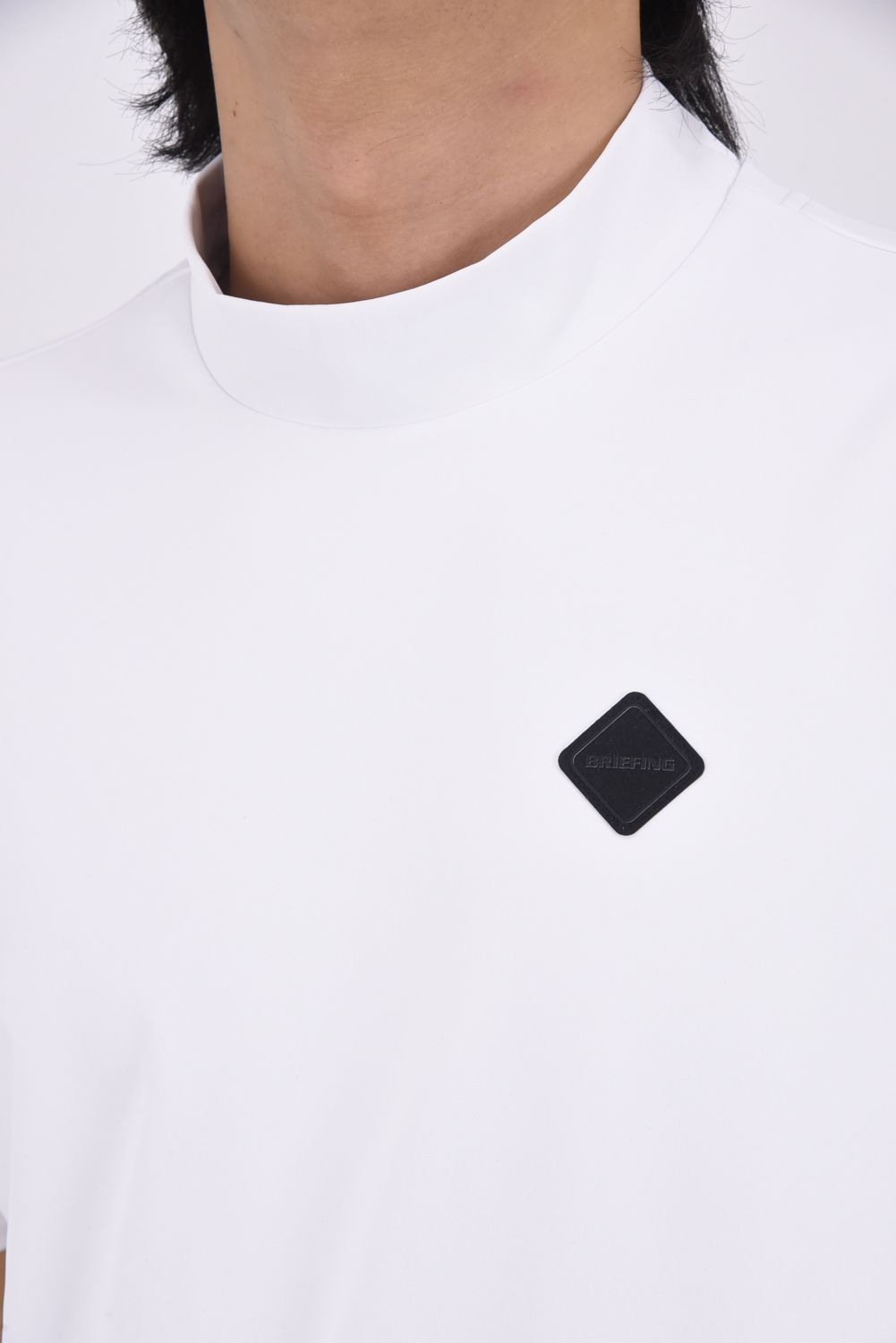 【GOSSIP GOLF 別注】  MONOCAMO BACKLOGO HIGHNECK RF / モノカモ バックロゴ モックネックTシャツ (ホワイト)