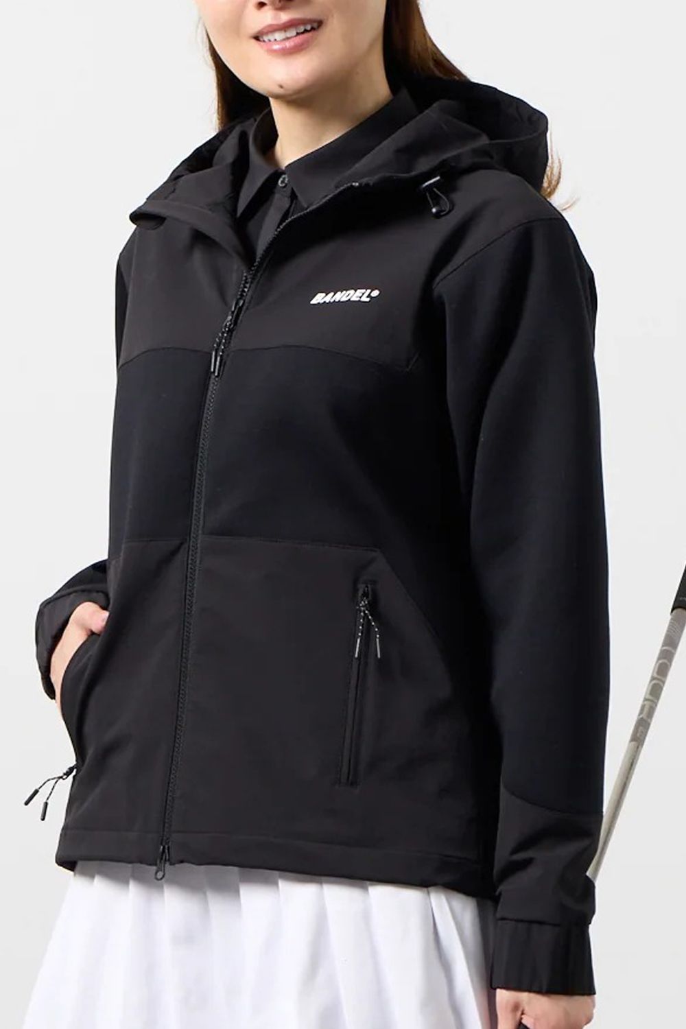 【26AW】 【レディース】 BONDING COMBINATION ZIP HOODIE / ボンディングコンビネーション ジップアップパーカー (ブラック)