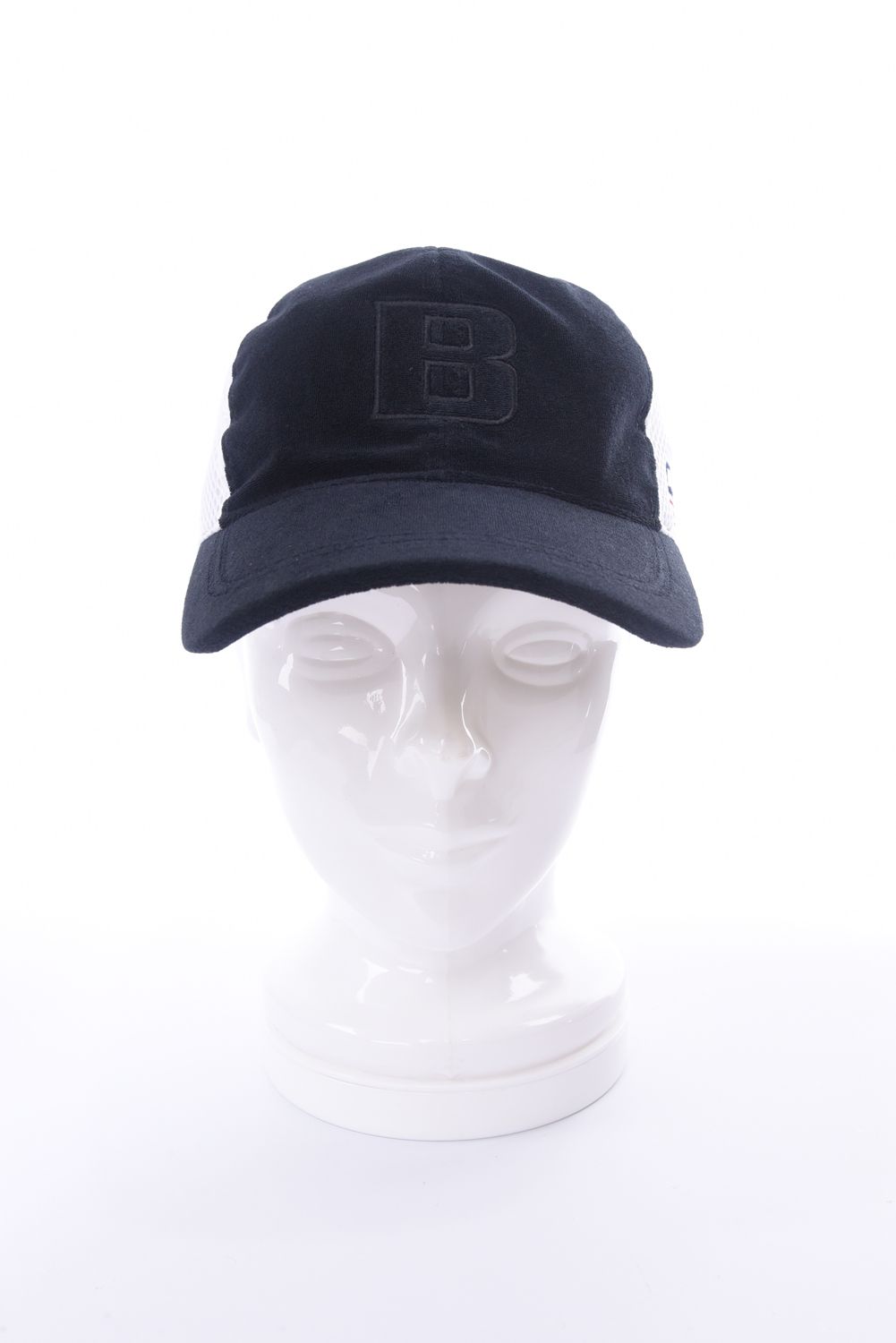 MEN’S PILE INITIAL MESH CAP / イニシャル メッシュ キャップ (ブラック)
