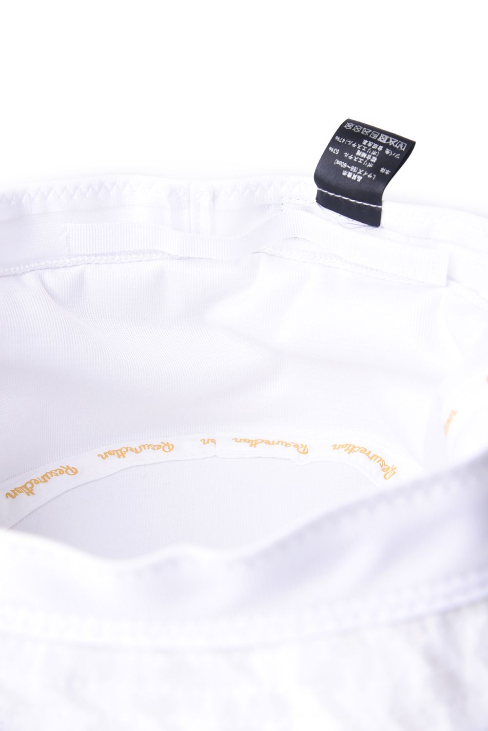 【26SS】 SYNTHETIC LEATHER BRIM BUCKET HAT / シンセティックレザーブリム バケットハット (ホワイト)