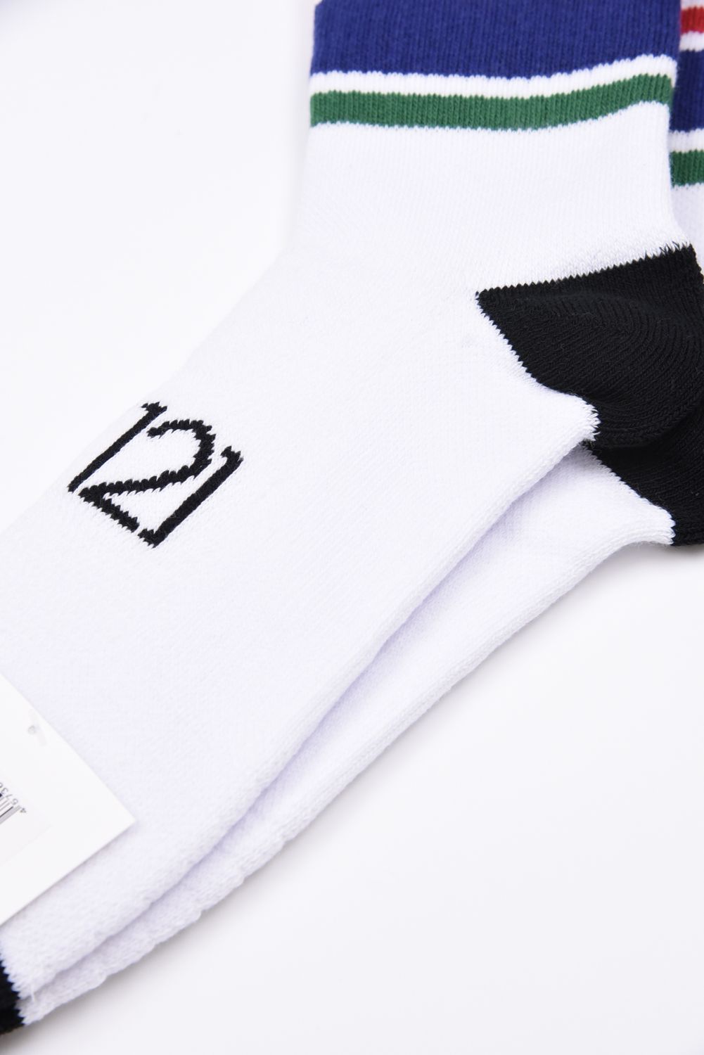 【26AW】 COLOR MID SOCKS / カラーライン ミドルソックス (ブルー)