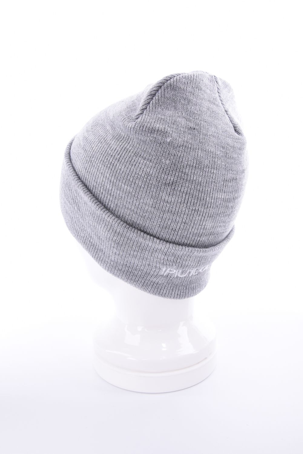 【26AW】 CUFFED KNIT BEANIE 113G LOGO / 113Gロゴ刺繍 アクリルニットキャップ (グレー)