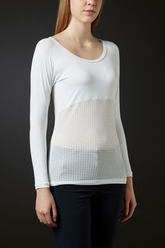 【返品・交換不可】【レディース】 ストレッチベア 天竺サマー インナーシャツ (ホワイト)