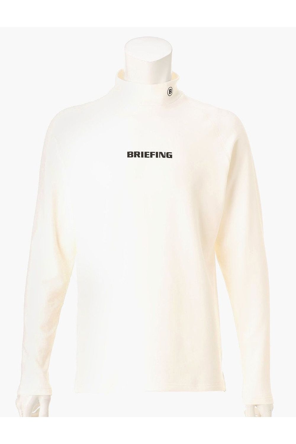 【26AW】 MEN’S WARM LS HIGHNECK / 秋冬仕様 起毛素材 ベーシック 長袖モックネックTシャツ (ホワイト)