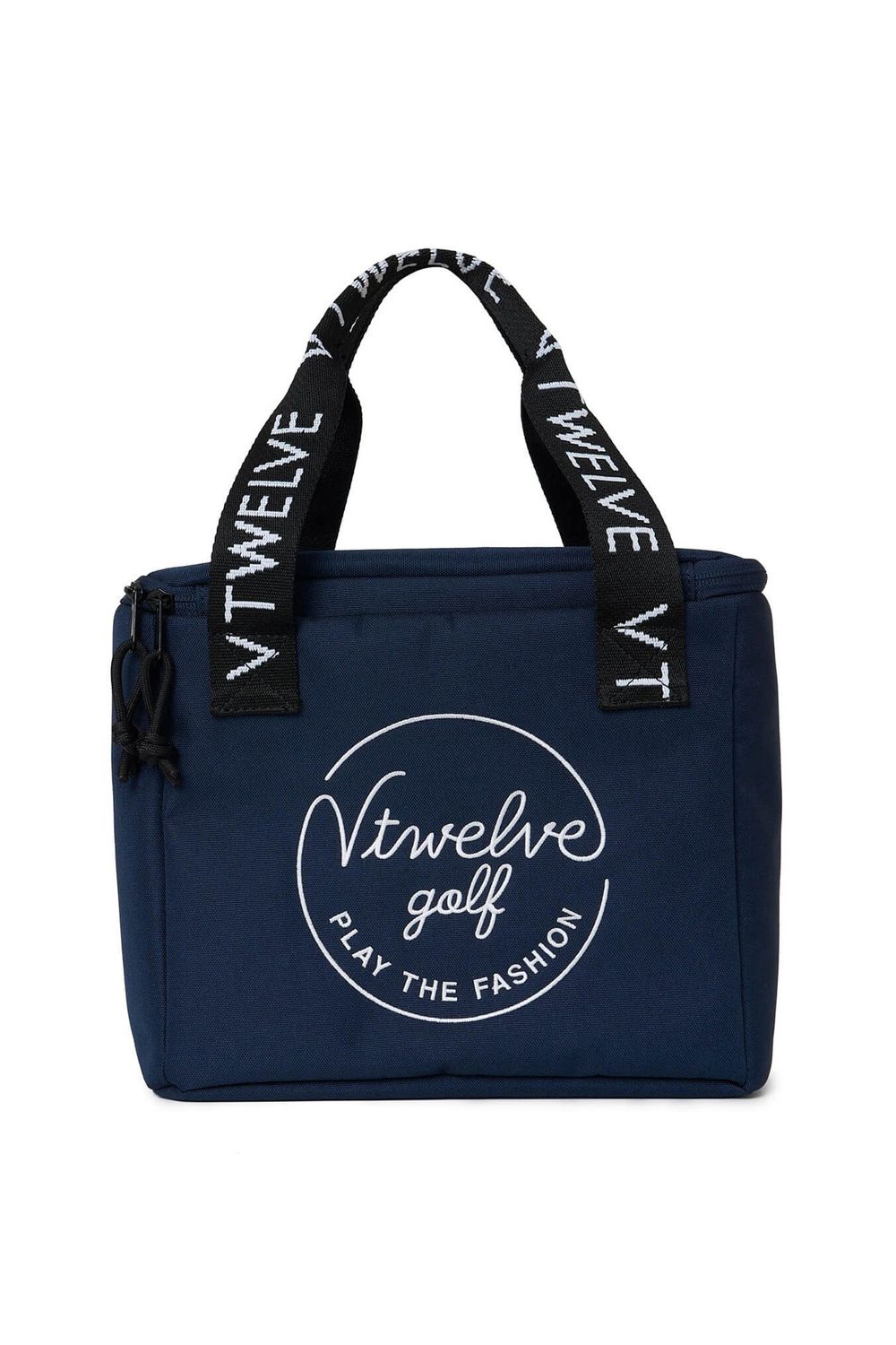 【26SS】 DOUBLE LOGO COOL BAG / ブランドロゴ刺繍 ボックス型クーラーバッグ (ネイビー)