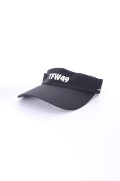 TAFFETA SUN VISOR / ブランドロゴ サンバイザー (チャコール)
