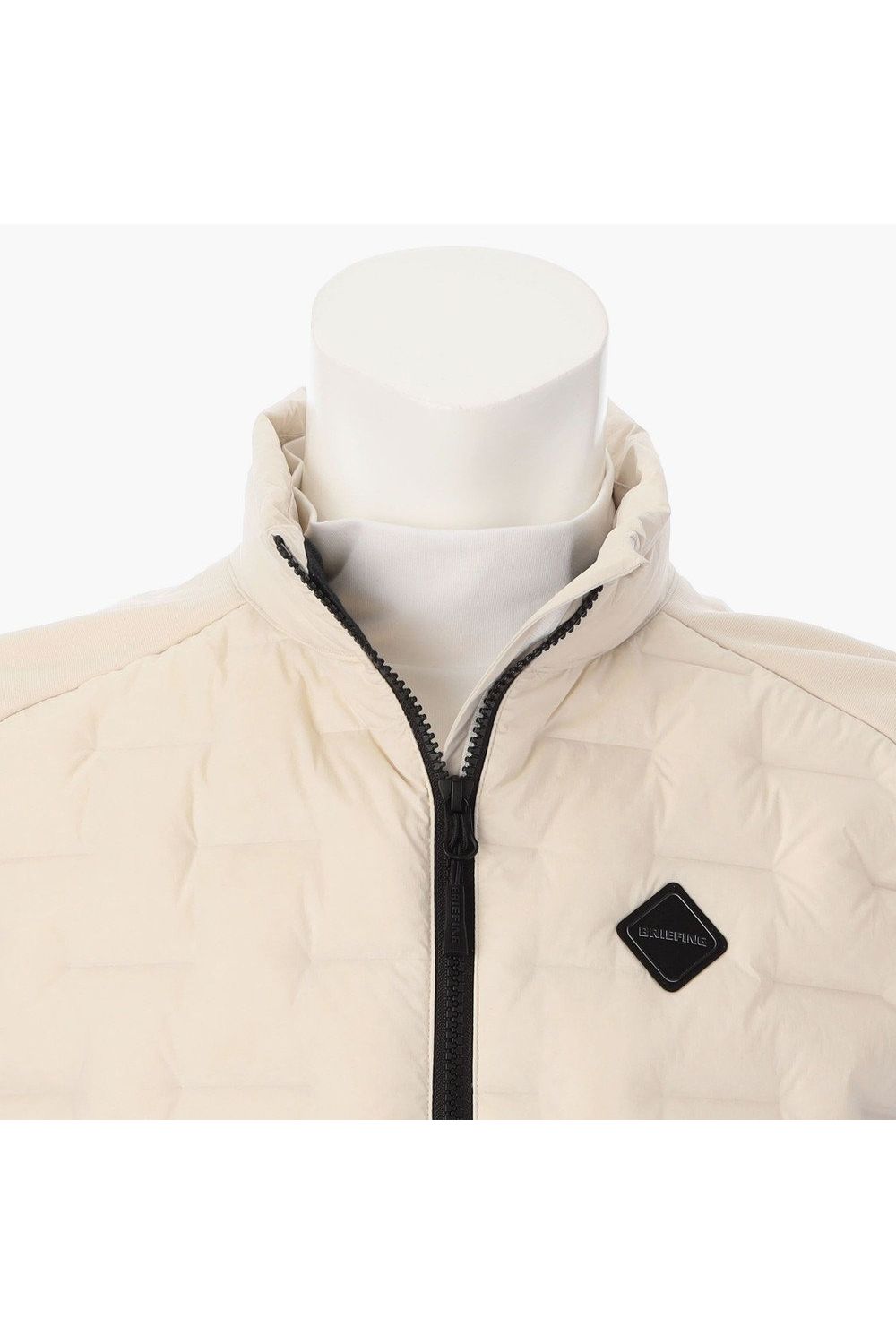 【25AW】 MEN'S HYBRID DOWN VEST / ストレッチタフタ ダイヤモンドロゴ ハイブリッドダウンベスト (ベージュ)