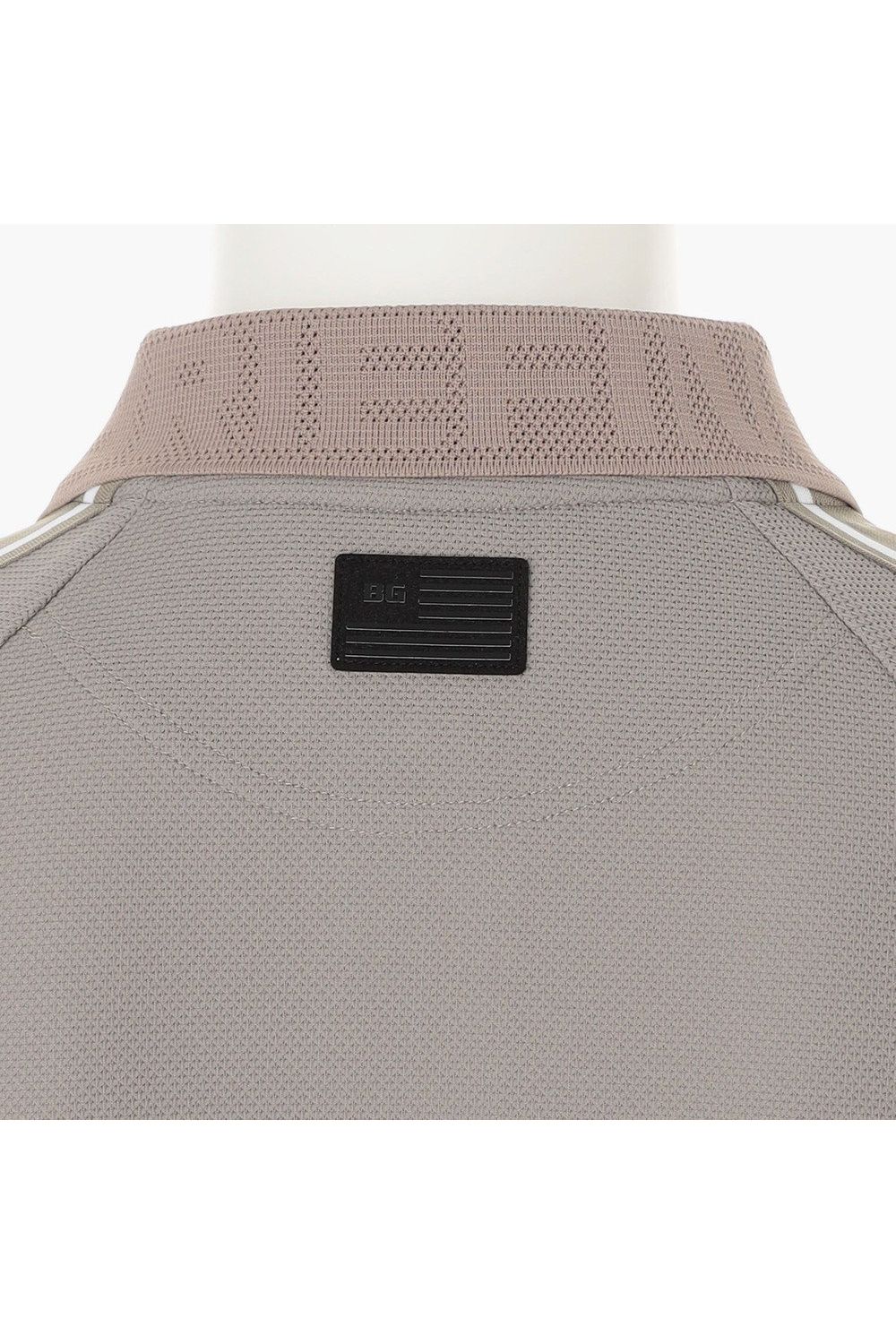 【26SS】 MEN'S LINE POLO RF / カノコ生地 ラインロゴテープ リラックスフィット ポロシャツ (ライトブラウン)