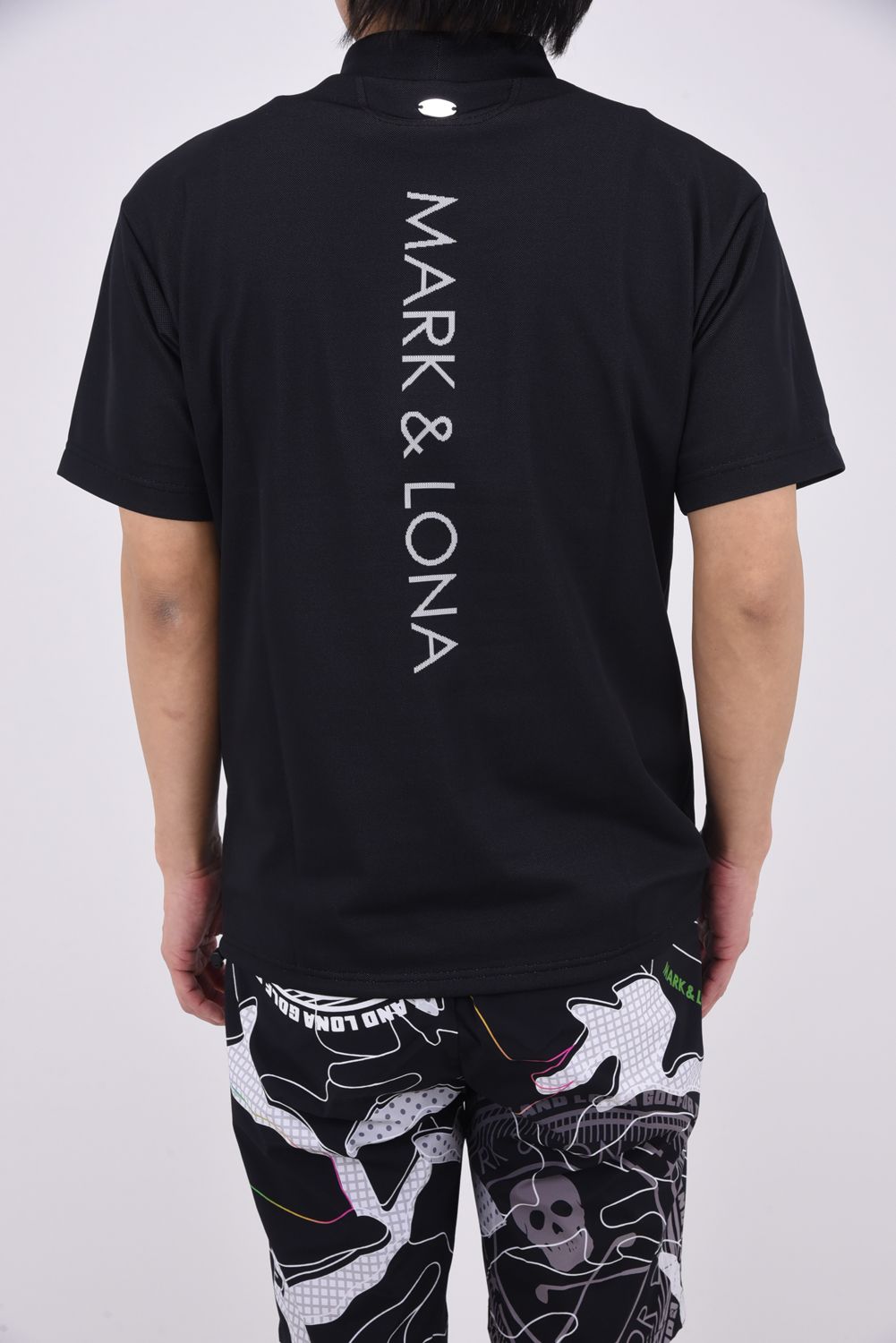 【2026SS 木村拓哉さん着用 VOL.4】 LOVE OF GOD SPECTRUM PERFORMANCE MOCK / ジャパンメイド スカルジャカード スワロフスキー モックネックTシャツ (ブラック)