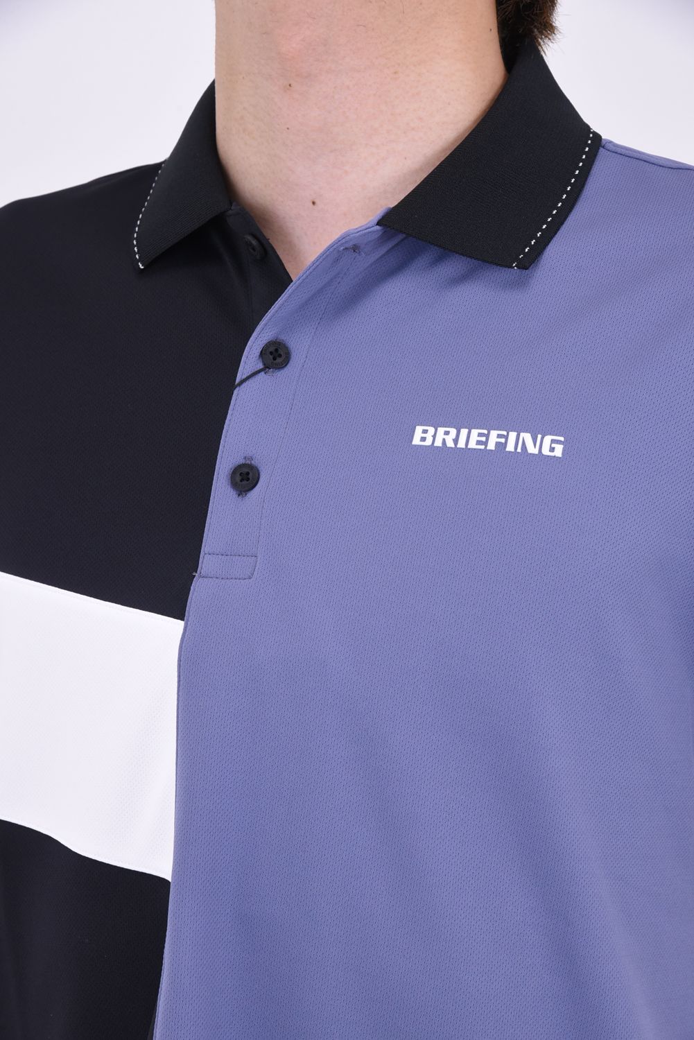 BRIEFING - MENS PATCHWORK POLO RELAXED FIT / パッチワーク