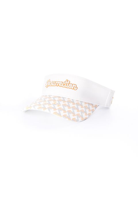 GM BRIM VISOR / ブランドロゴ刺繍 オリジナルテキスタイル サンバイザー (ホワイト)