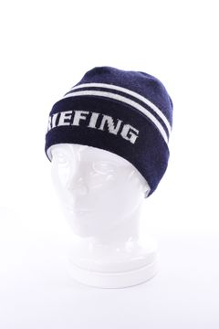 【26AW】 MEN’S WR WOOL KNIT DOUBLE LINE LOGO BEANIE / ブランドロゴ ダブルライン ニットビーニー (ネイビー)