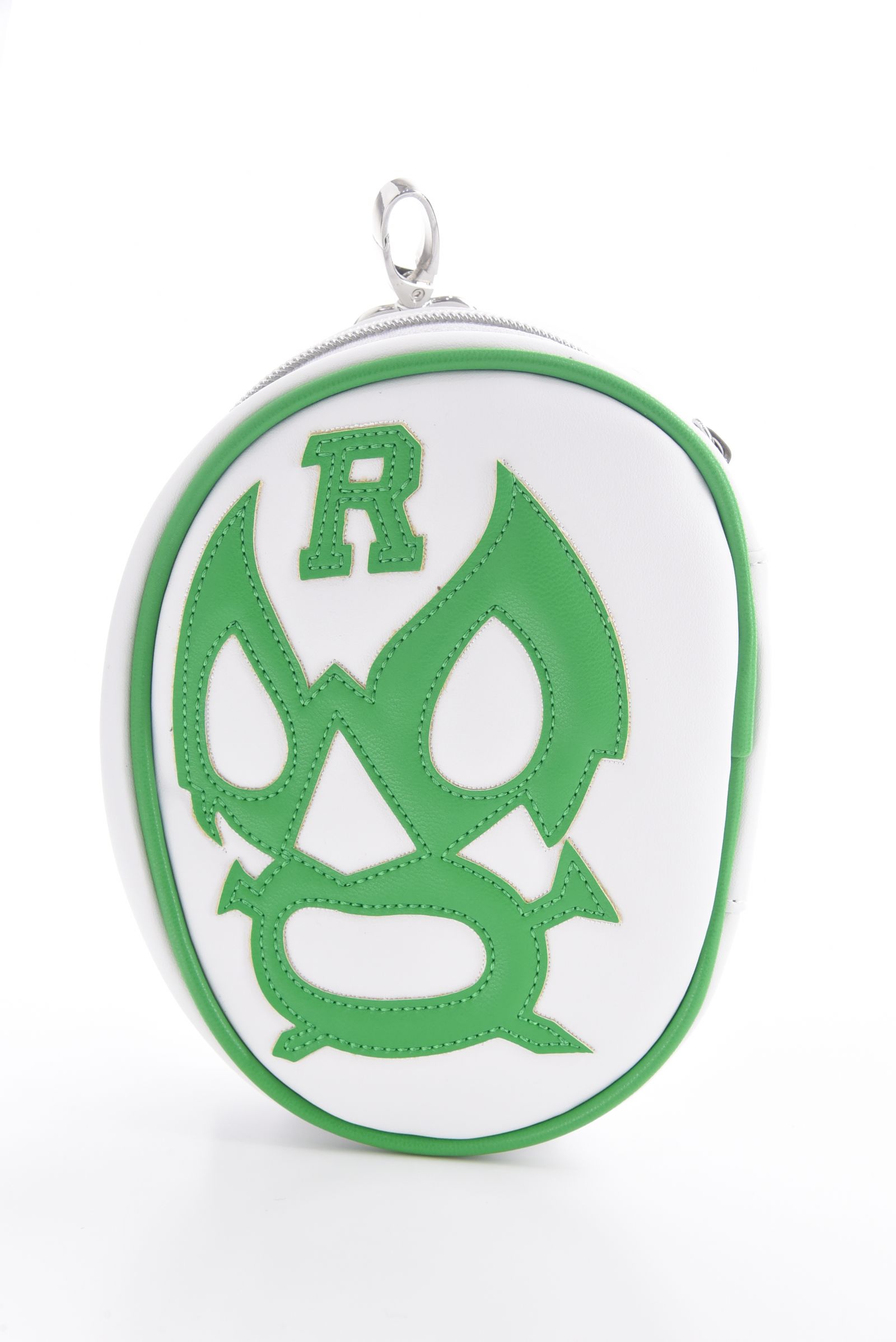 LUCHA GOLF POUCH / マスクマン ゴルフポーチ (ホワイト/グリーン)