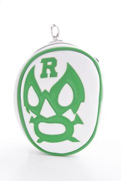 LUCHA GOLF POUCH / マスクマン ゴルフポーチ (ホワイト/グリーン)