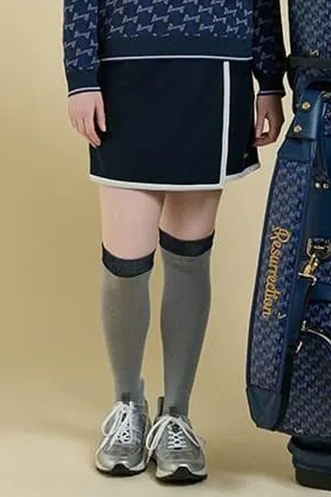 【25AW】【レディース】 WOMENS PIPING LINE SKIRT / 裏起毛 パイピングライン スカート (ネイビー)*