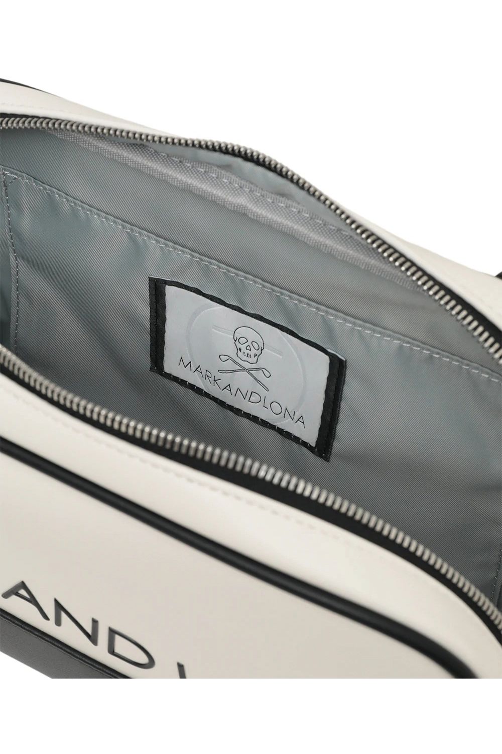 【26SS】【T-LINE】 VELOCITY UTILITY POUCH / モノトーン シンセティックレザー 2WAYポーチ (ホワイト)