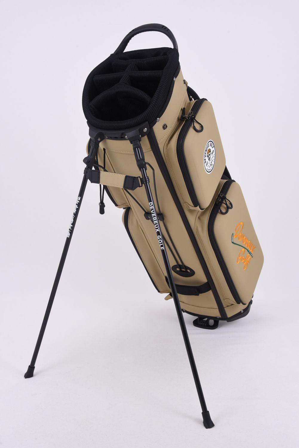 【26SS】【銀行振込・代金引換不可】【返品・交換不可】 DVG DEEP SIDE POCKET CADDIE BAG / ディープサイドポケット スタンドタイプ キャディバッグ (マッシュルーム)