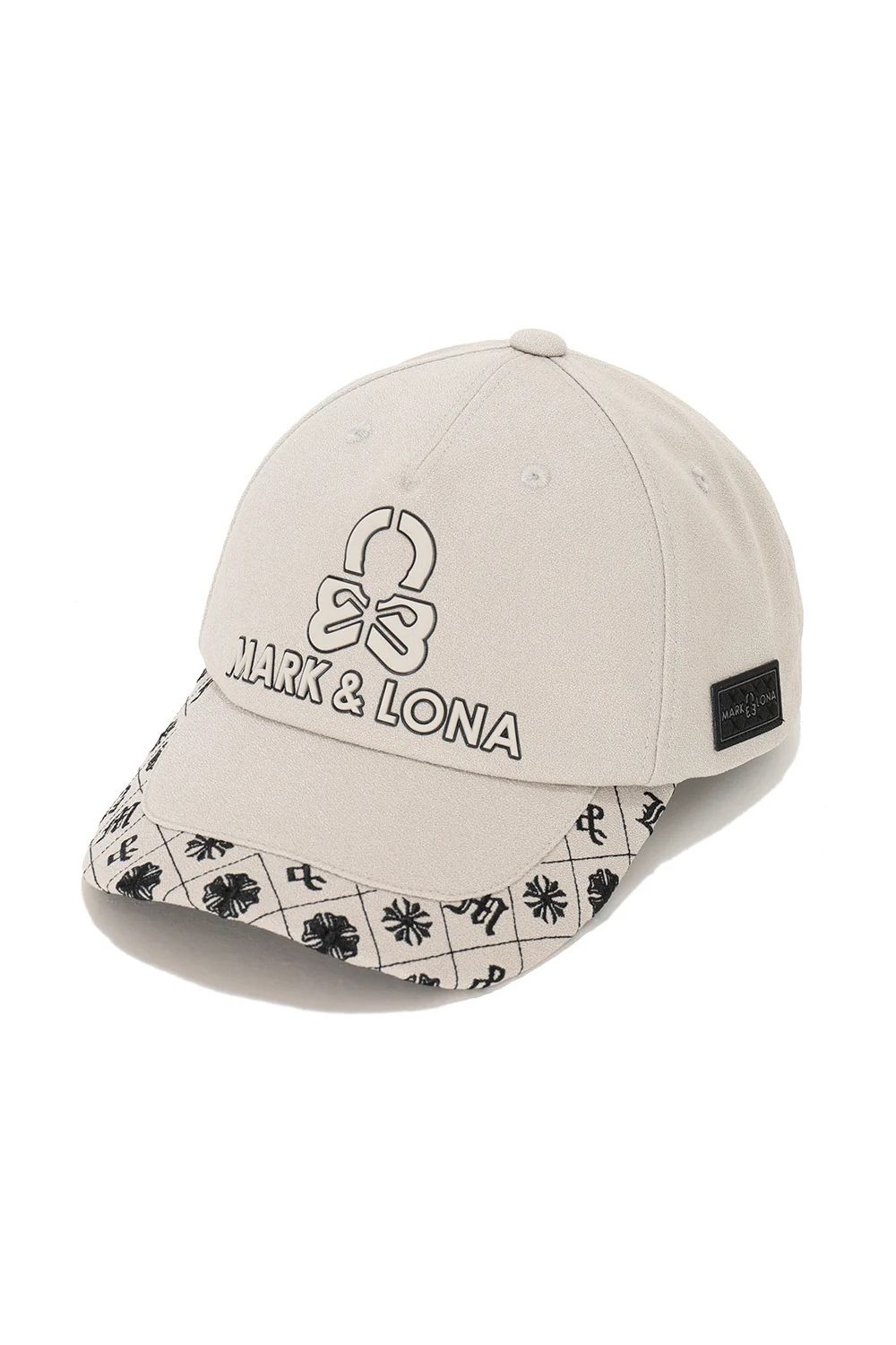 【26AW】 OBLIVION JACQUARD CAP / 3Dブランドロゴ モノグラムパターン刺繍 ベースボールキャップ (シルバーグレー)