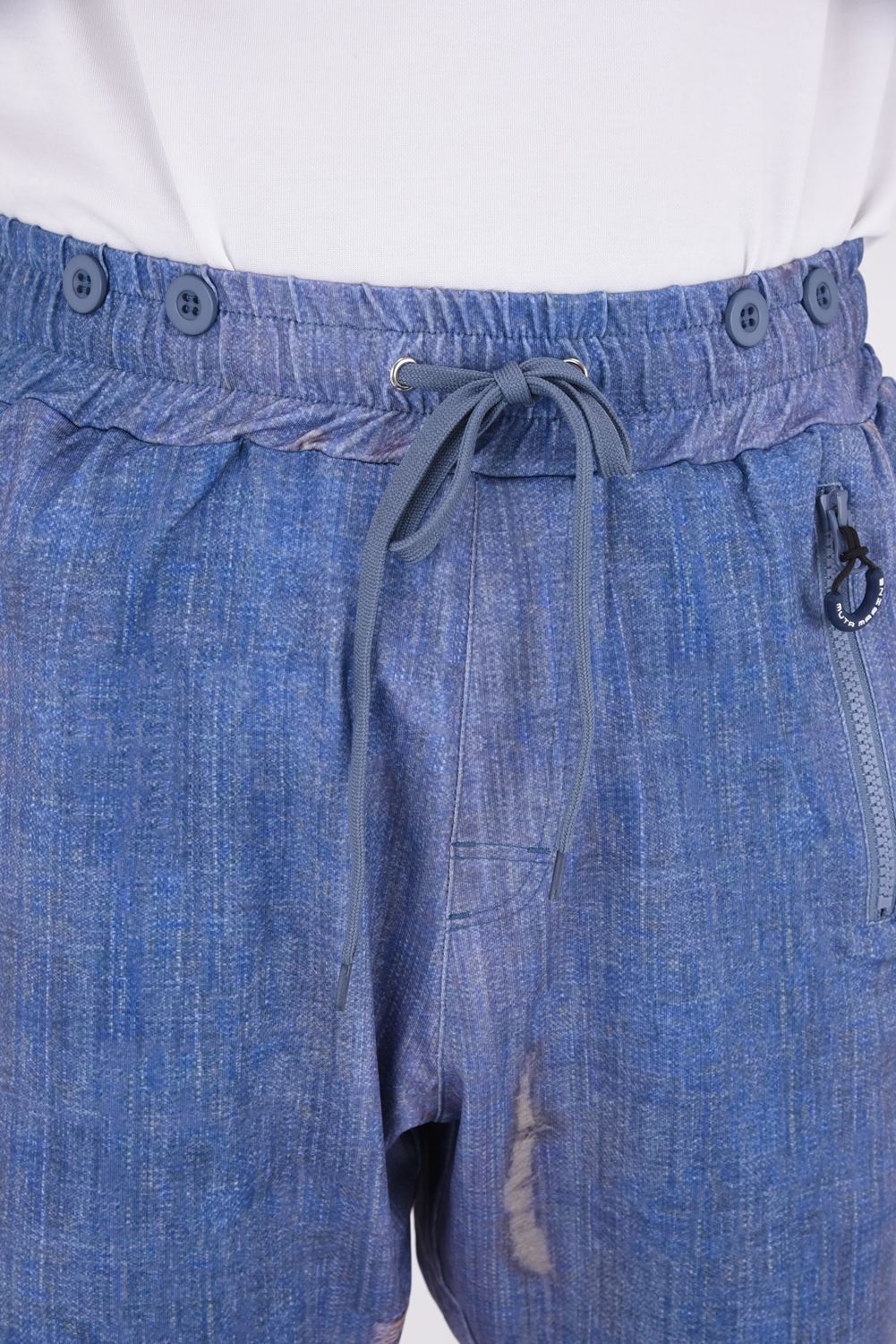 muta - RUSH SHORT PANTS (DAMAGE DENIM) / ダメージデニム風