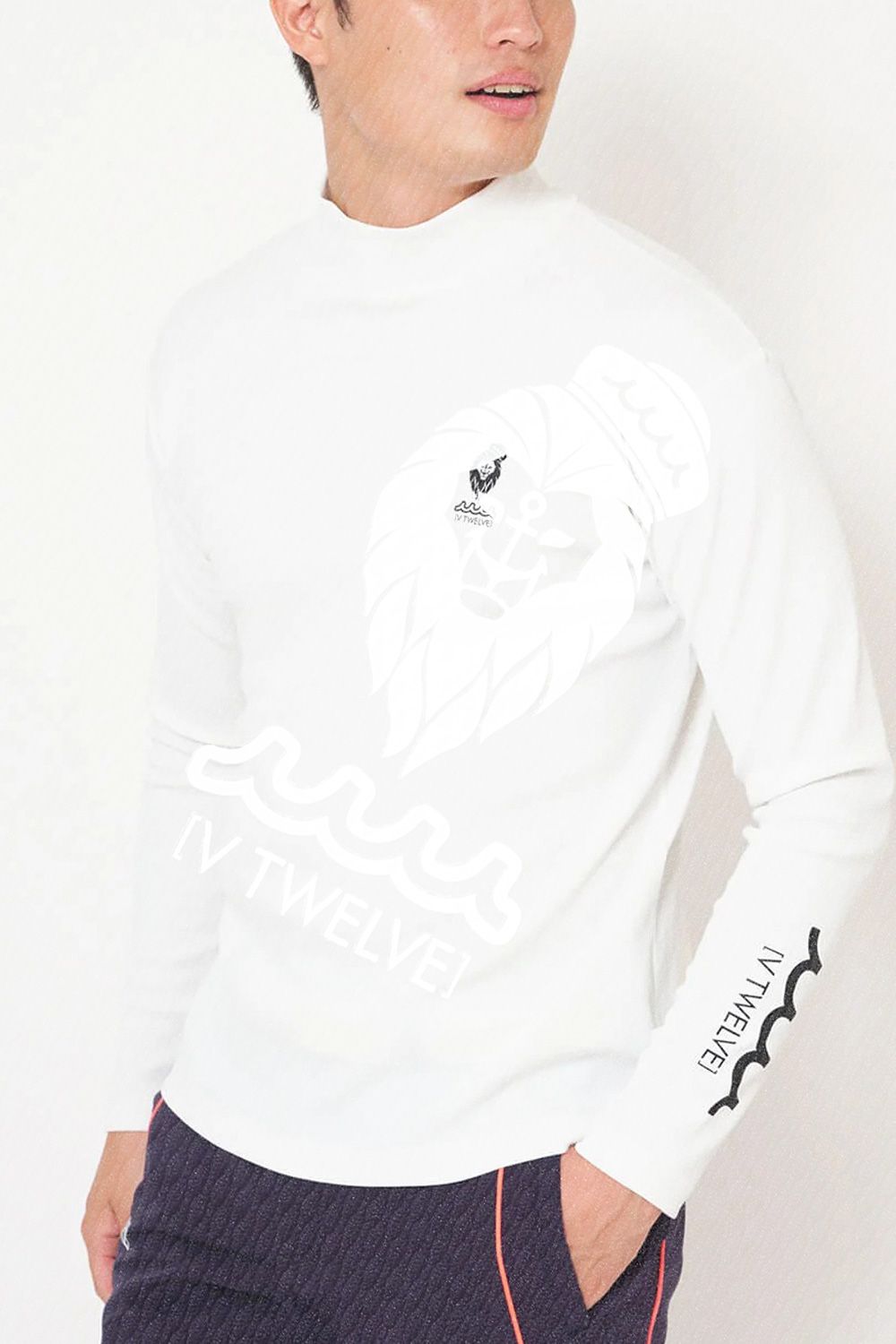 【25AW】 MU12 MOCK / ムータマリン ヴィトゥエルヴ コラボ モックネック Tシャツ (ホワイト)