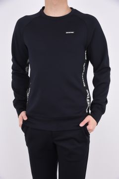 BRIEFING - MENS SIDE LOGO LINE CREW NECK / ロゴ サイドライン 