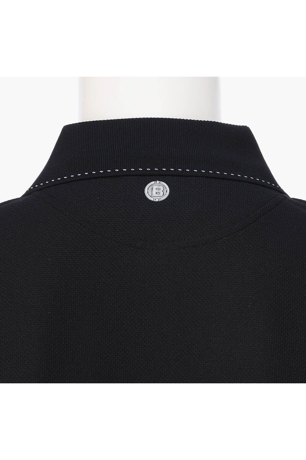 【26AW】 MEN’S BASIC LS POLO / ベーシック ブランドロゴ 長袖ポロシャツ (ブラック)