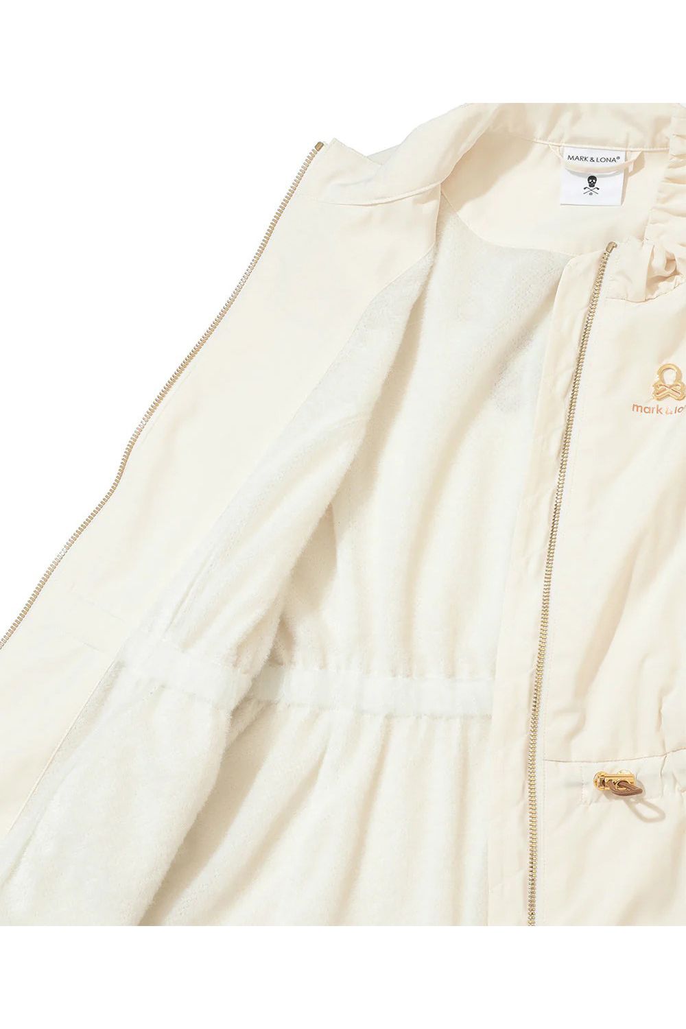 【2025AW】【レディース】 FLUID CONTOUR VEST / ブランクスカル ペプラムジップアップベスト (オフホワイト)